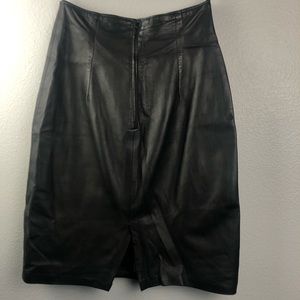 Leather skirt